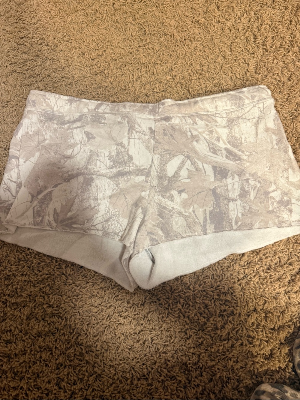 Hollister Light Gray Camo Lounge Shorts